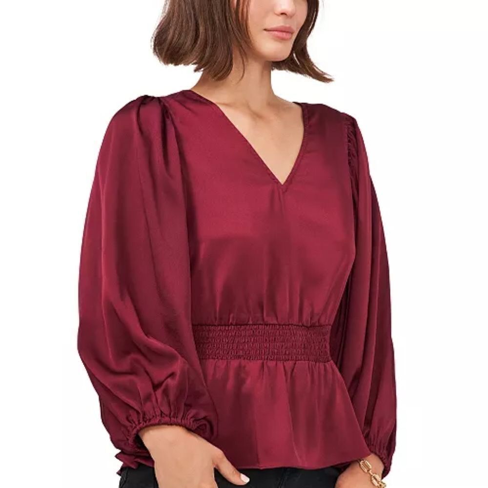 Vince Camuto Peplum Blouse sz Med